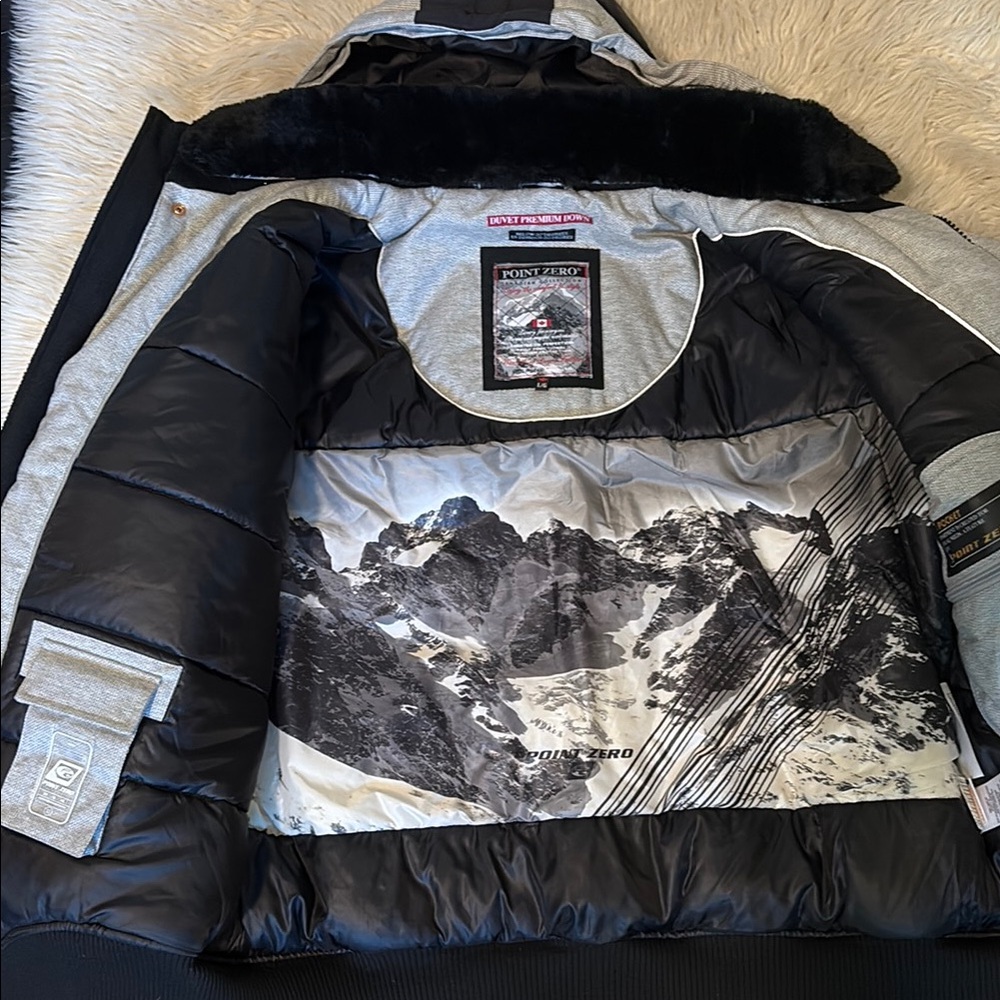 Point Zero Gray Puffer Jacket - image 5